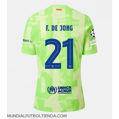 Camiseta Barcelona Frenkie de Jong #21 Tercera Equipación Replica 2024-25 mangas cortas